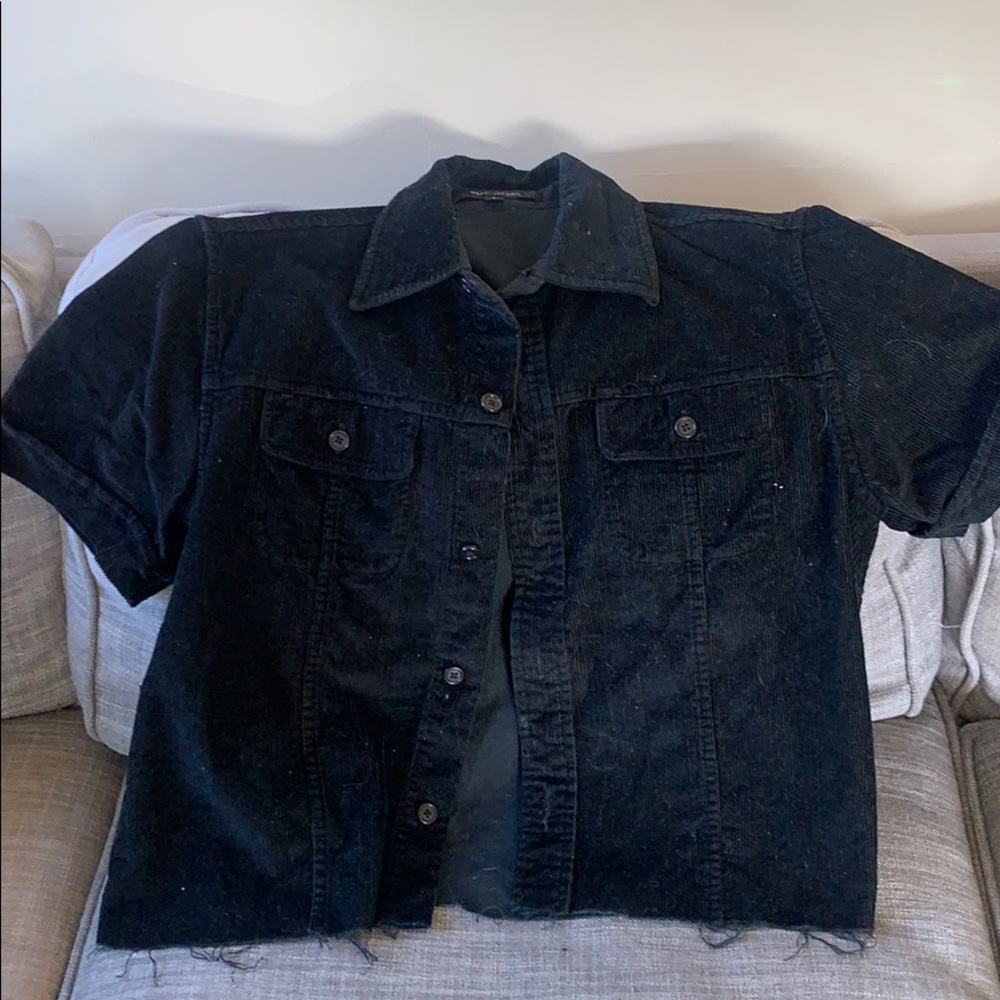 Marc Jacobs raw hem corduroy shirt